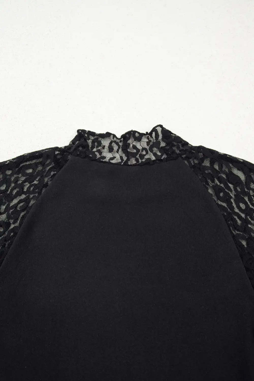 Leopard Print Mesh Knit Top