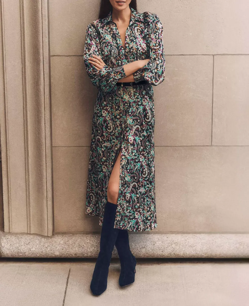 Floral Belted Shirtdress