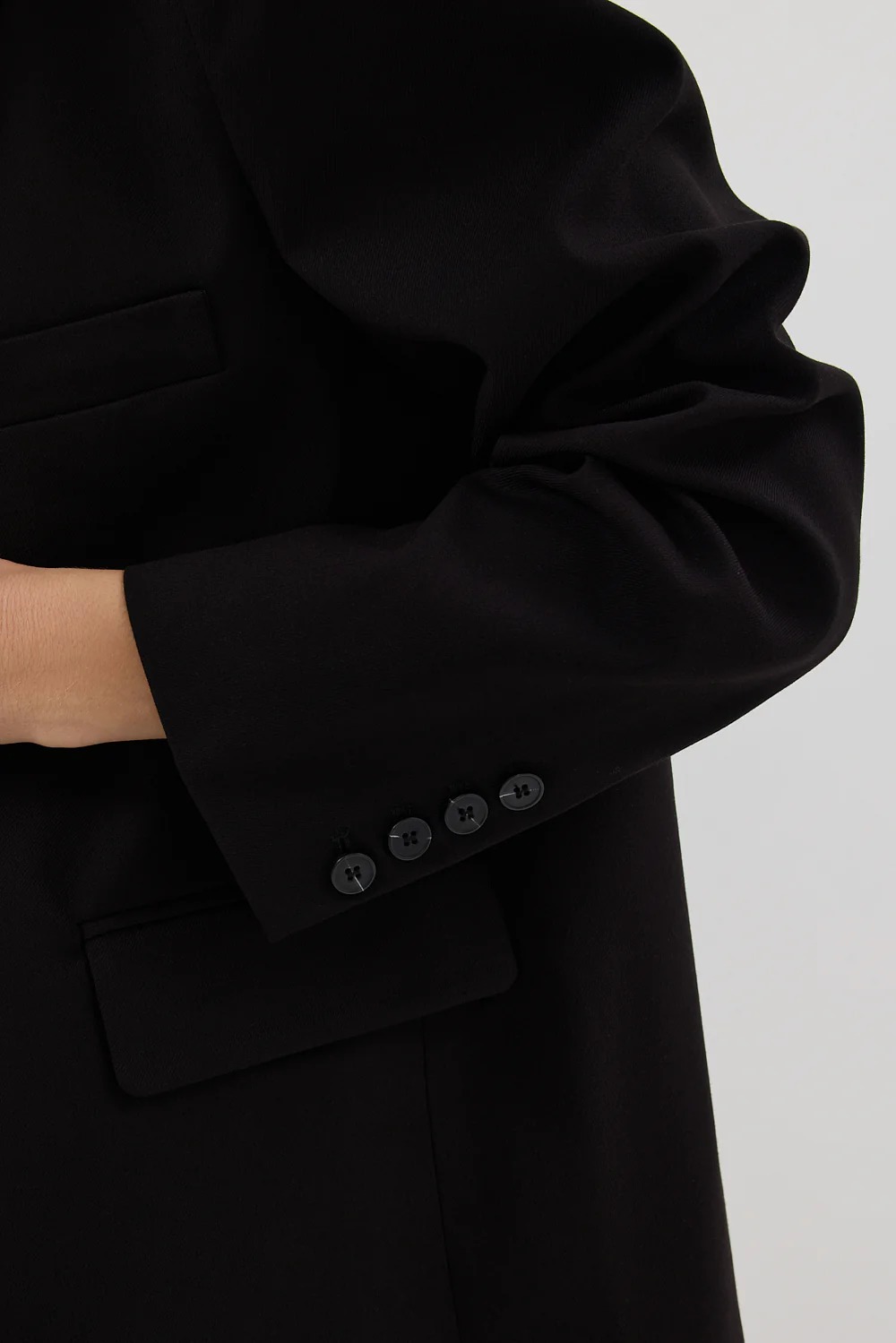 Black Oversized Boyfriend Blazer