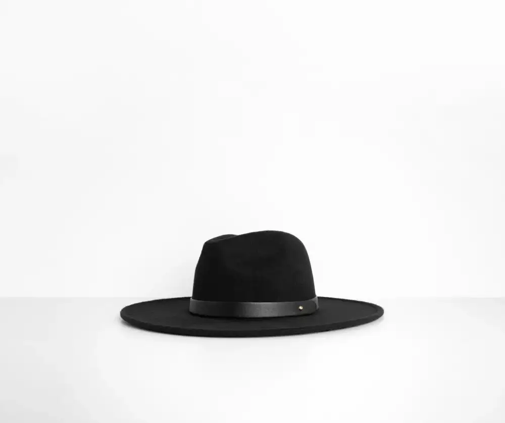 Wide Brim Belted Panama Hat