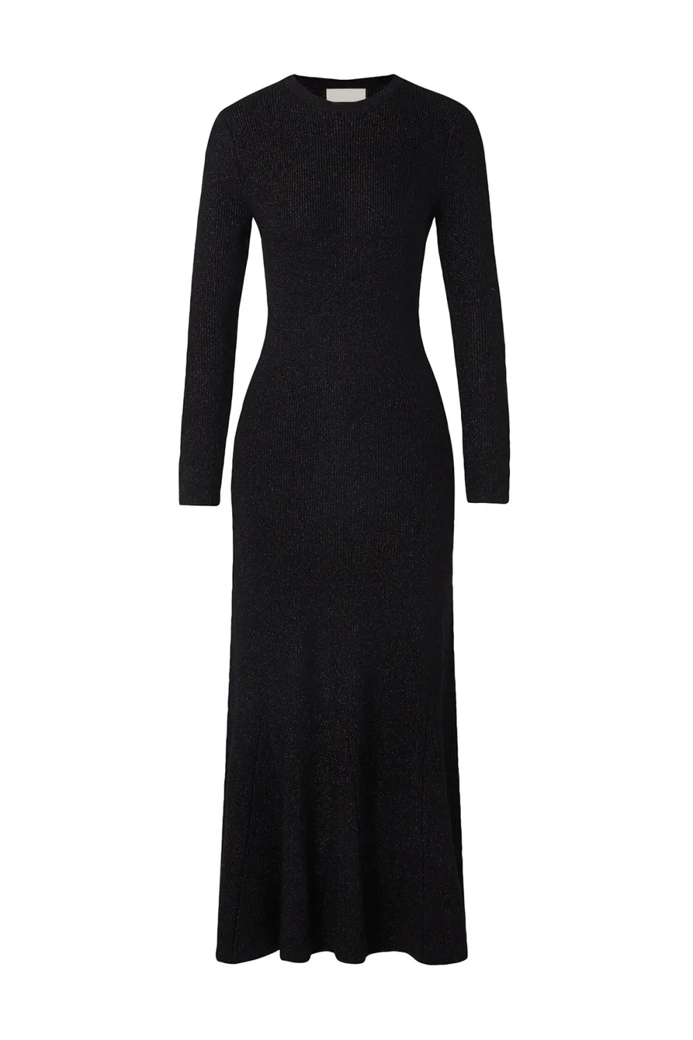 Cut Out Sleeve Knit Midi Dress