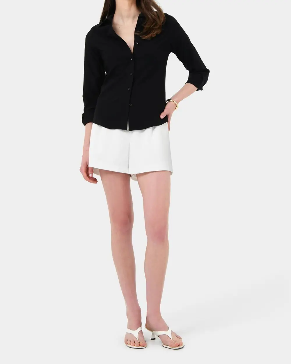 Fitted Style Collared Shirt