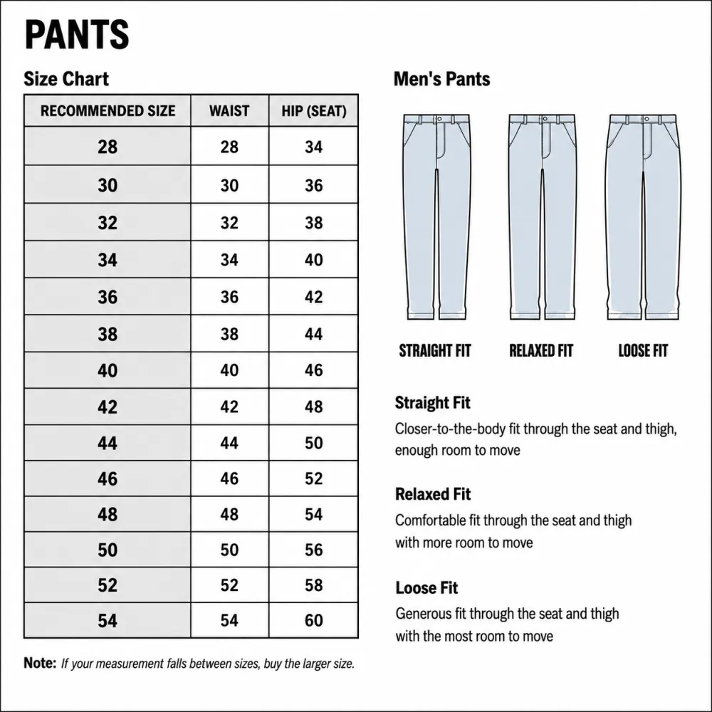 Men's Loose Fit Washed Duck Utility Jeans 10-PACKwith 7 Pockets