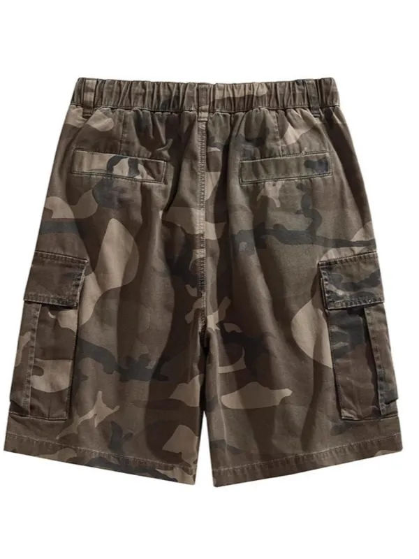 Men's Trail Utility Cargo Shorts with a Drawstring Waist