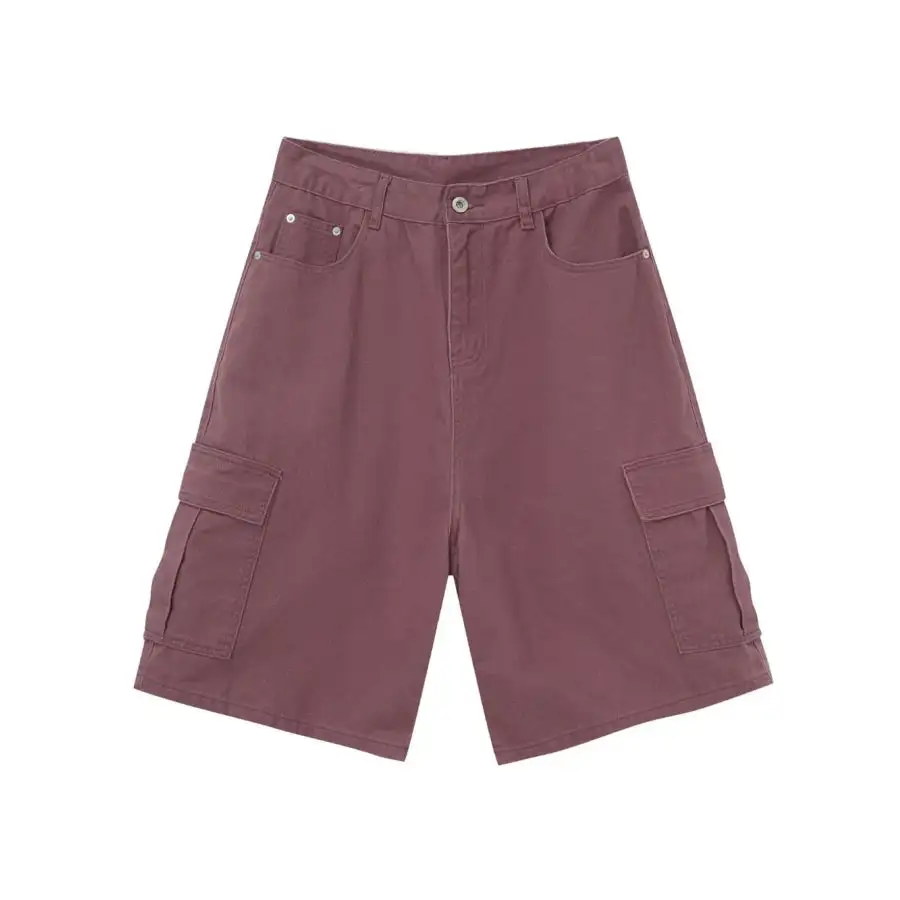 Men's Mid Rise Denim Shorts with Cargo Pockets