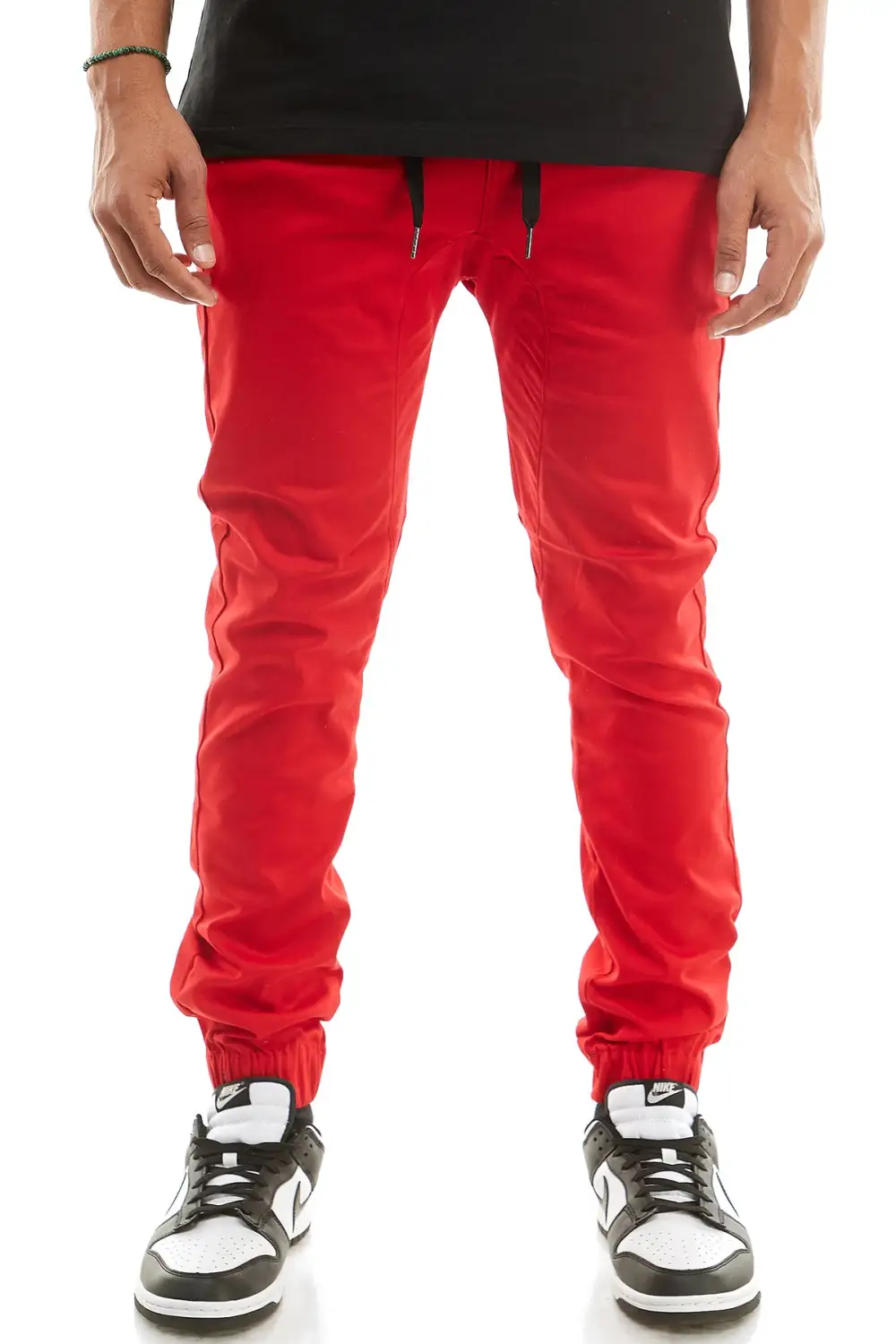 Men's Streetwear Stretch Jogger Twill Pants