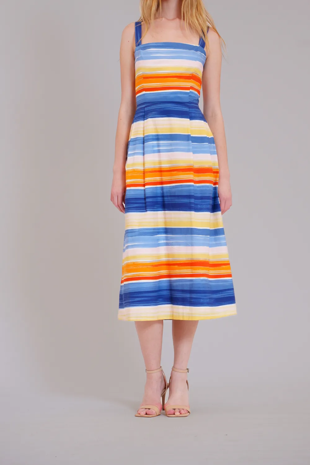 Sleeveless Polished Midi Dress