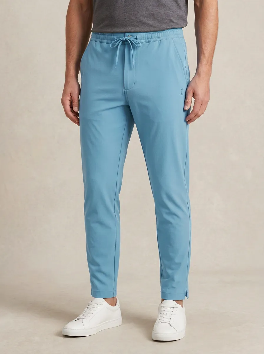 Flag-Motif Golf Athletic Pants