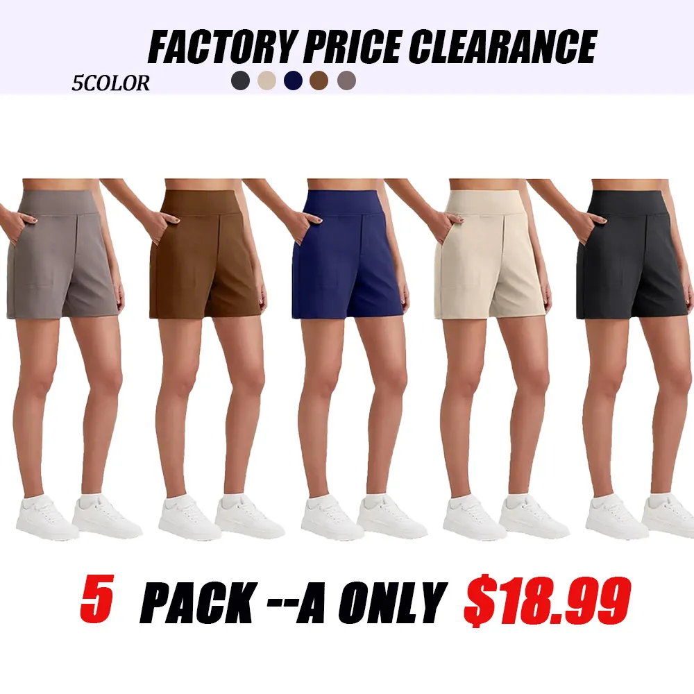 🔥 Women's High-Waist Bermuda Shorts | Sports Running & Yoga Shorts