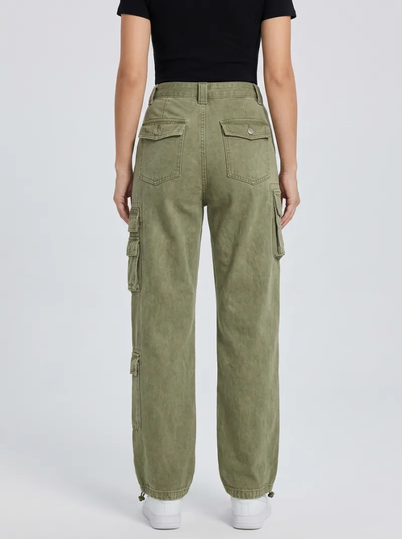 Lifestyle Utility Style Multi Pocket Activewear Women's Multi Pocket Cargo Pants