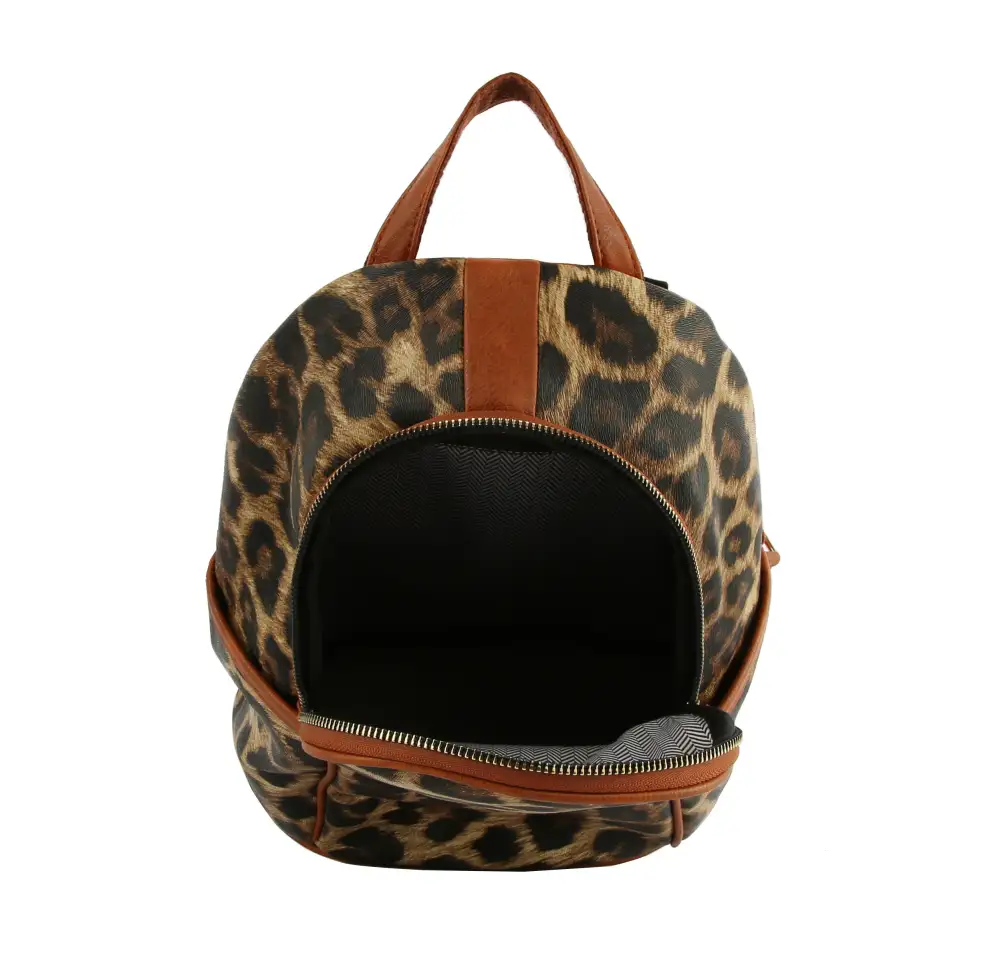 Animal Print Casual Backpack