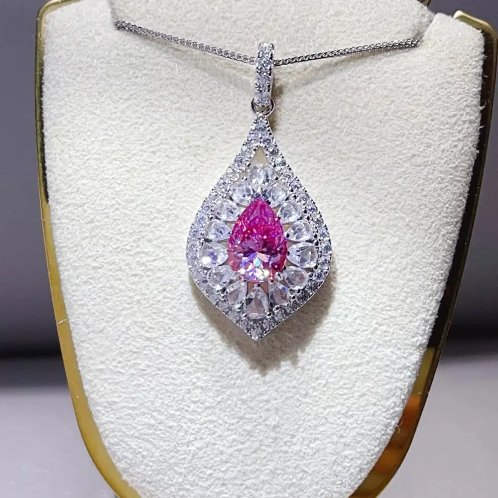 Contemporary Sterling Silver Pendant Necklace