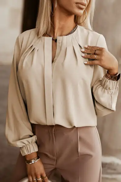 Relaxed Crew Neck Shirt