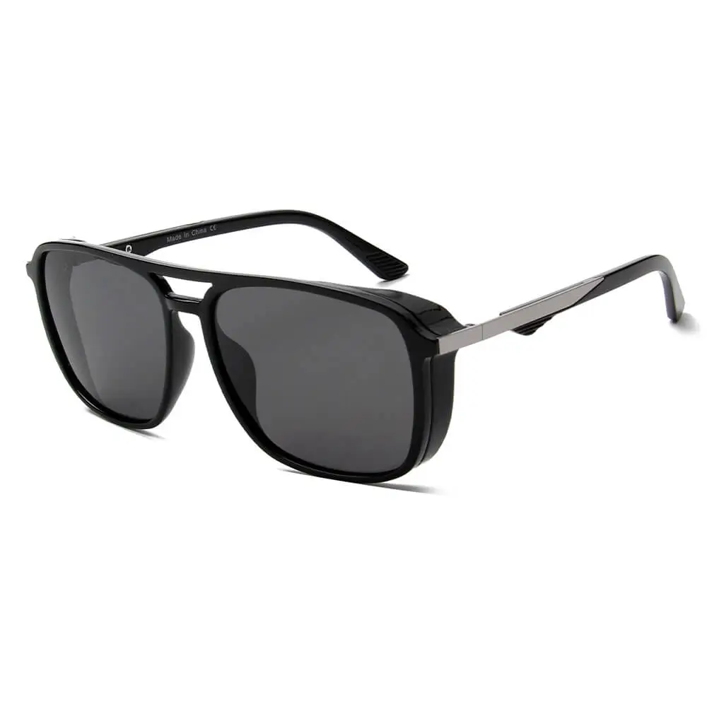 Square Brow Bar Frame Sunglasses