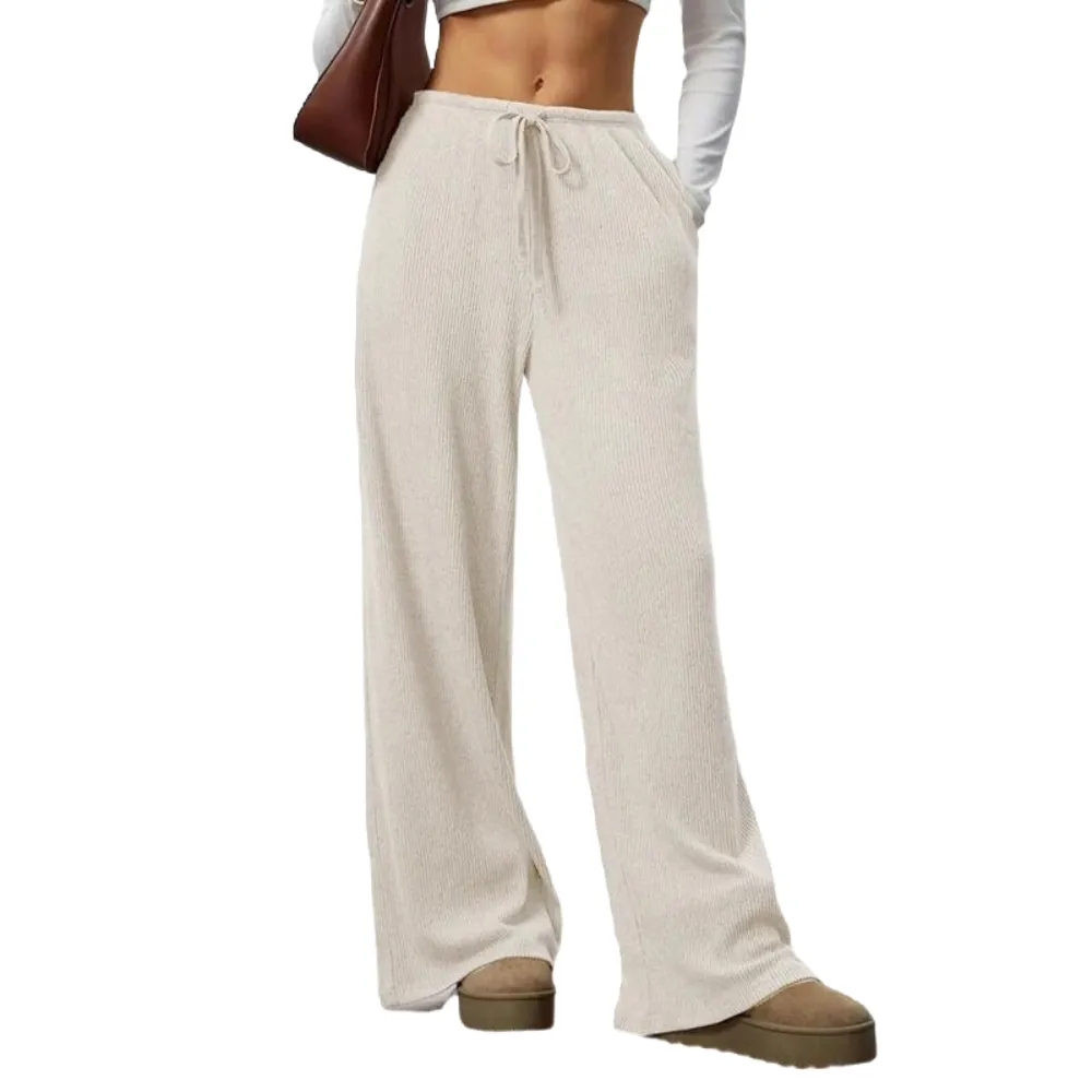 High Waist Comfortable Wide Leg Casual Jogging Pants,Ideal for Everyday Wear