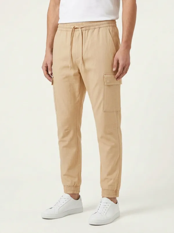 Elastic-Waist Jogger Men's Cargo Pants