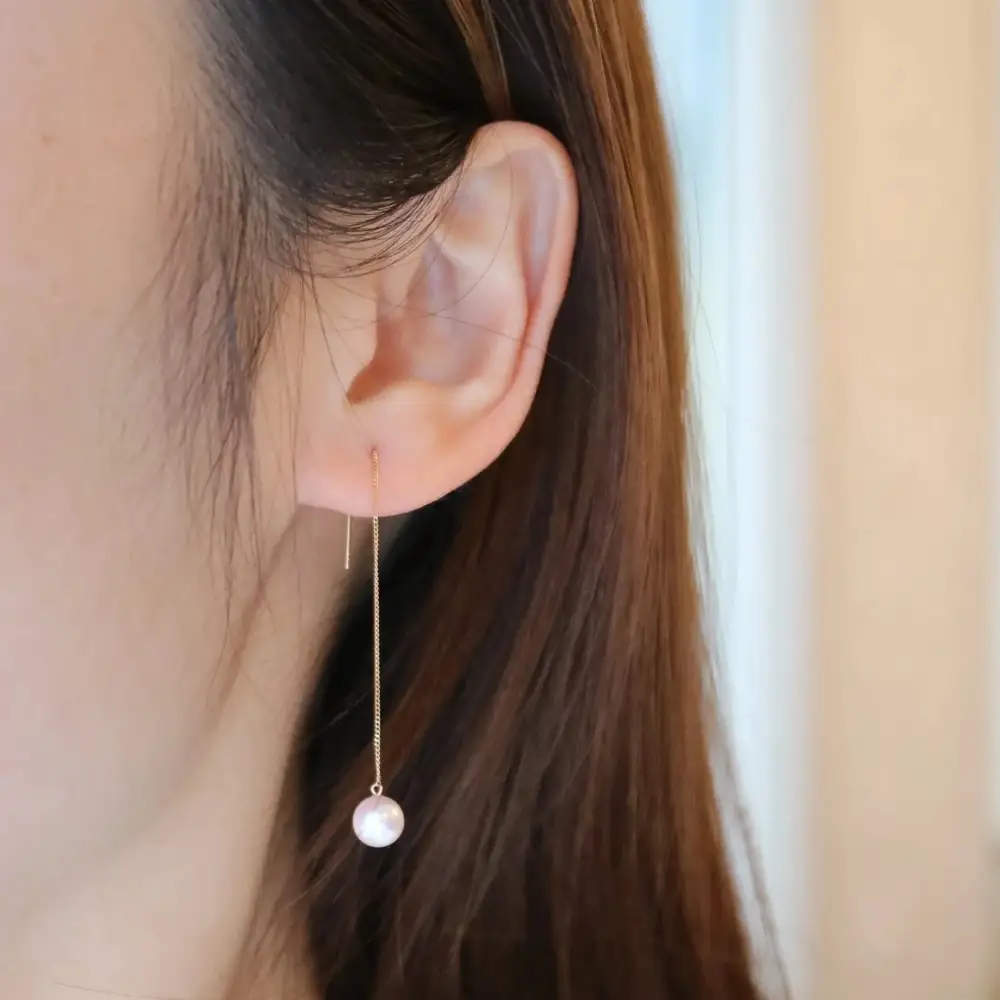 Teardrop Beaded Pearl Drop Earrings