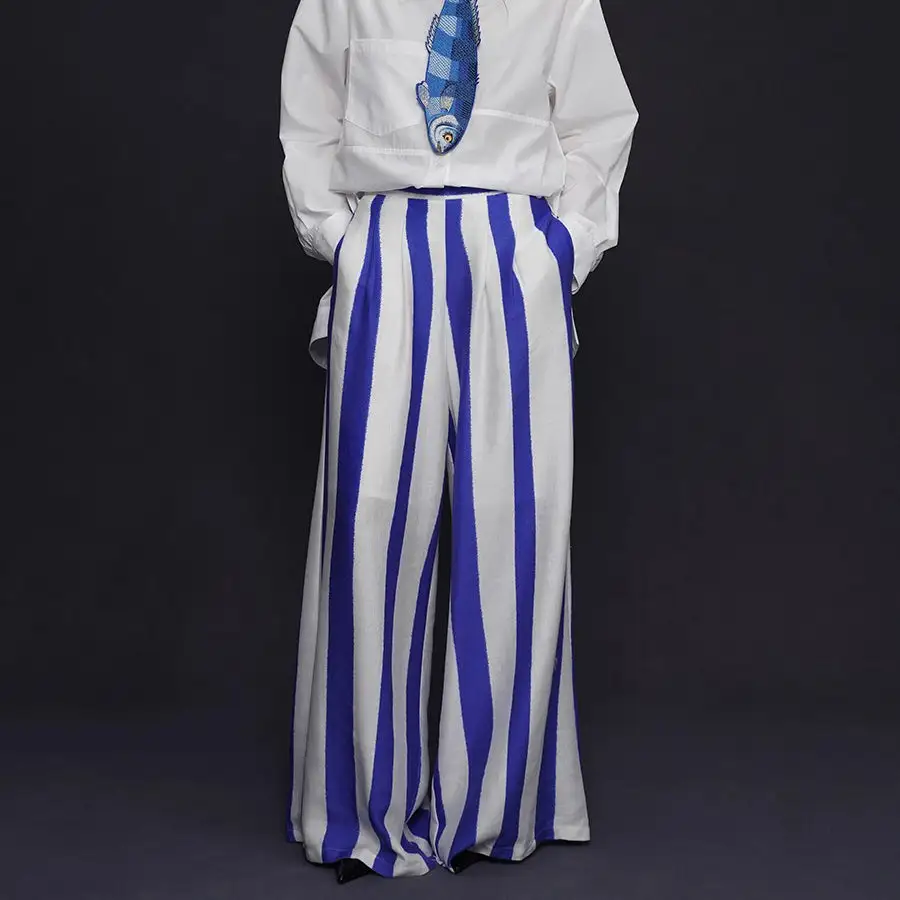 Everyday Casual Striped Pants
