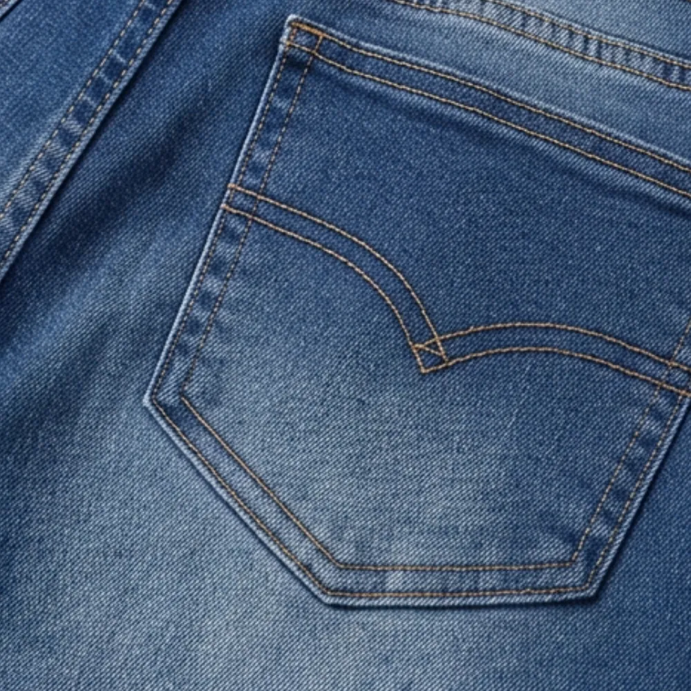 Frayed Hem Denim Skirt Jeans