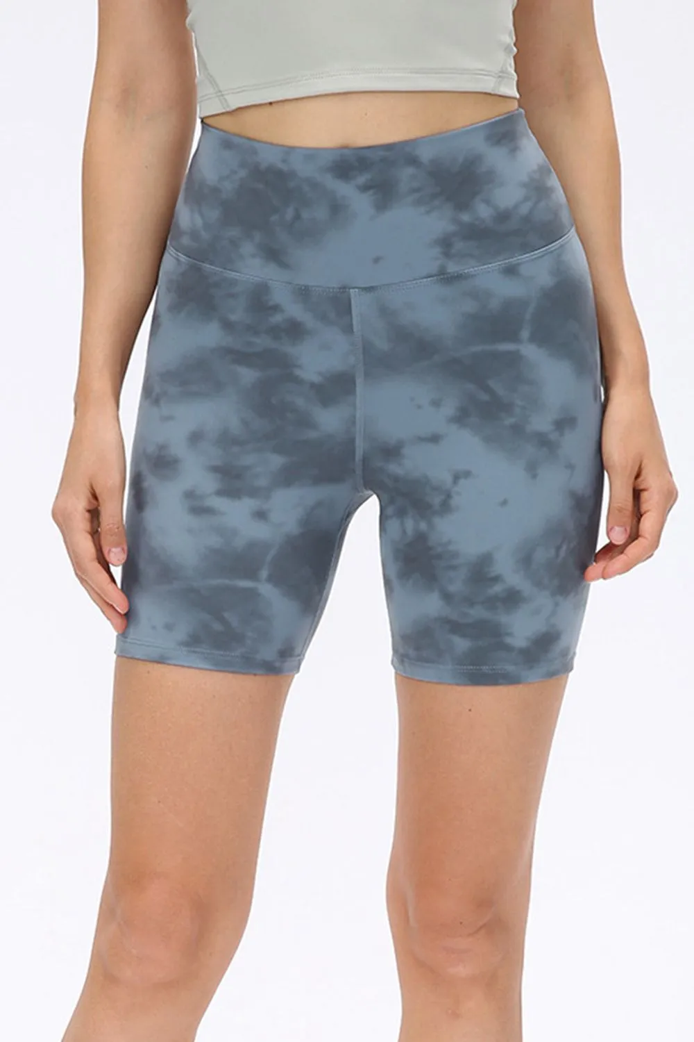 Stretch Wide Waistband Sports Shorts