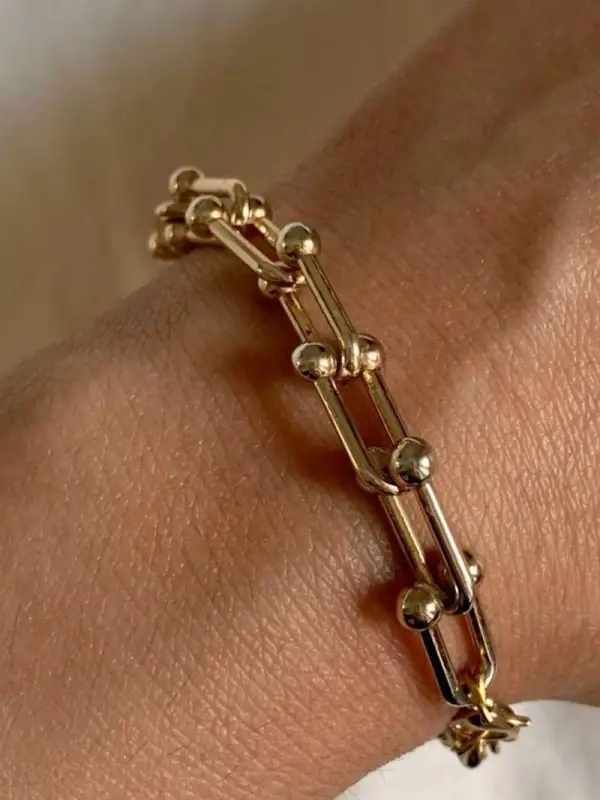 Structured Link Bracelet