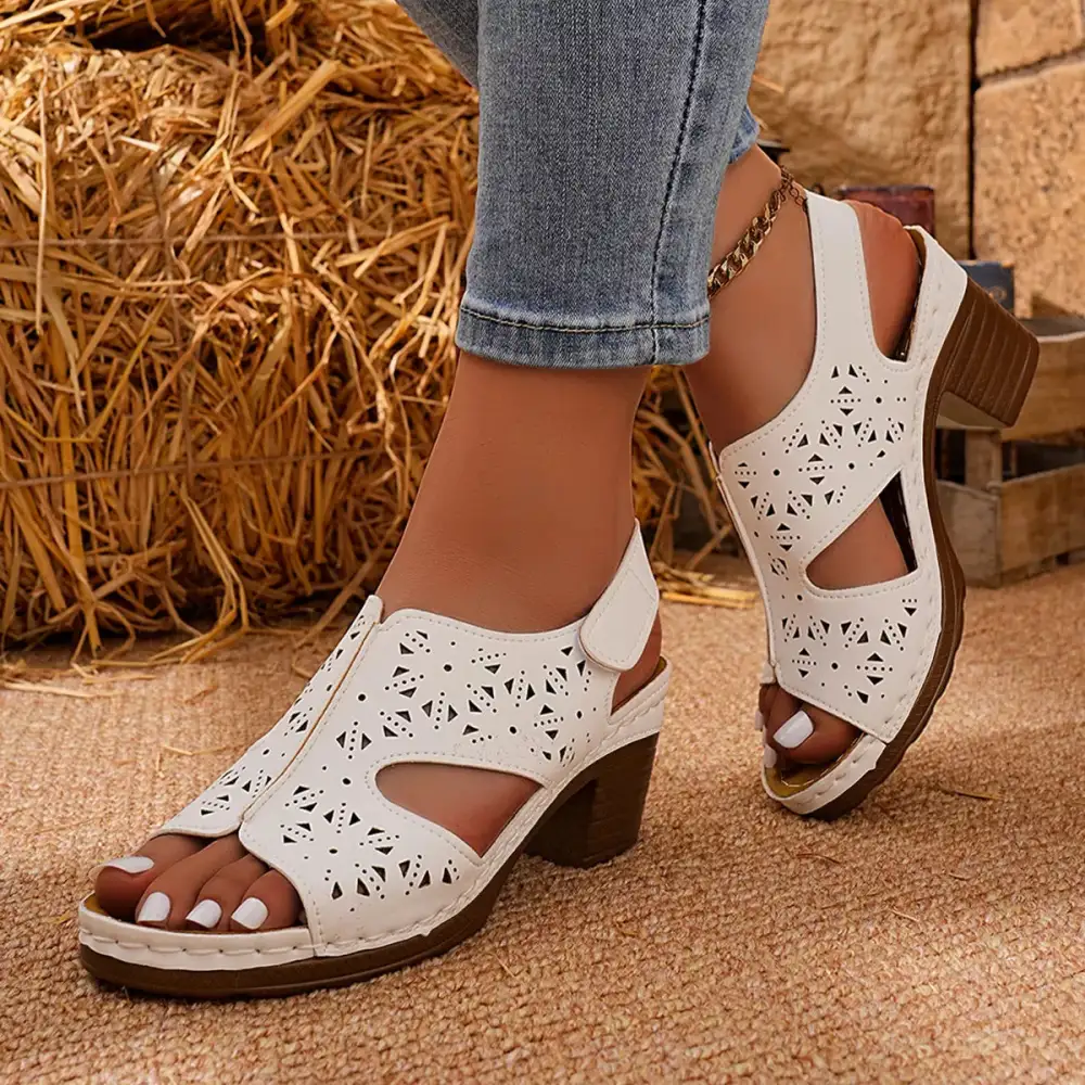 Refined Refined Distinctive Everyday Open Toe Block Heel Sandals