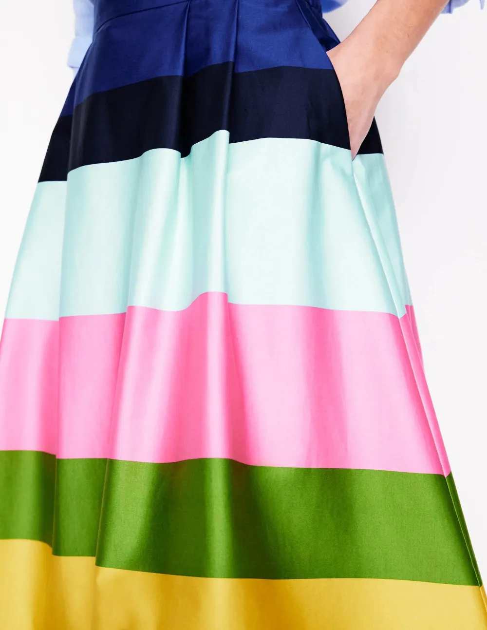 Isabella Cotton Sateen Skirt