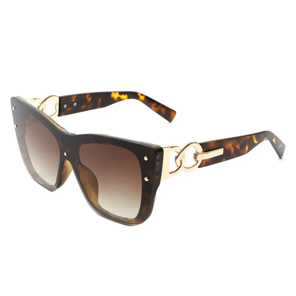 Narrow Cat Eye Square Frame Sunglasses