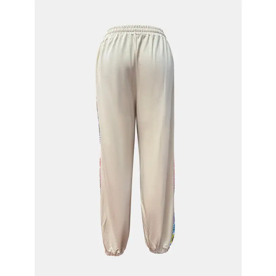 Drawstring High Waist Pants