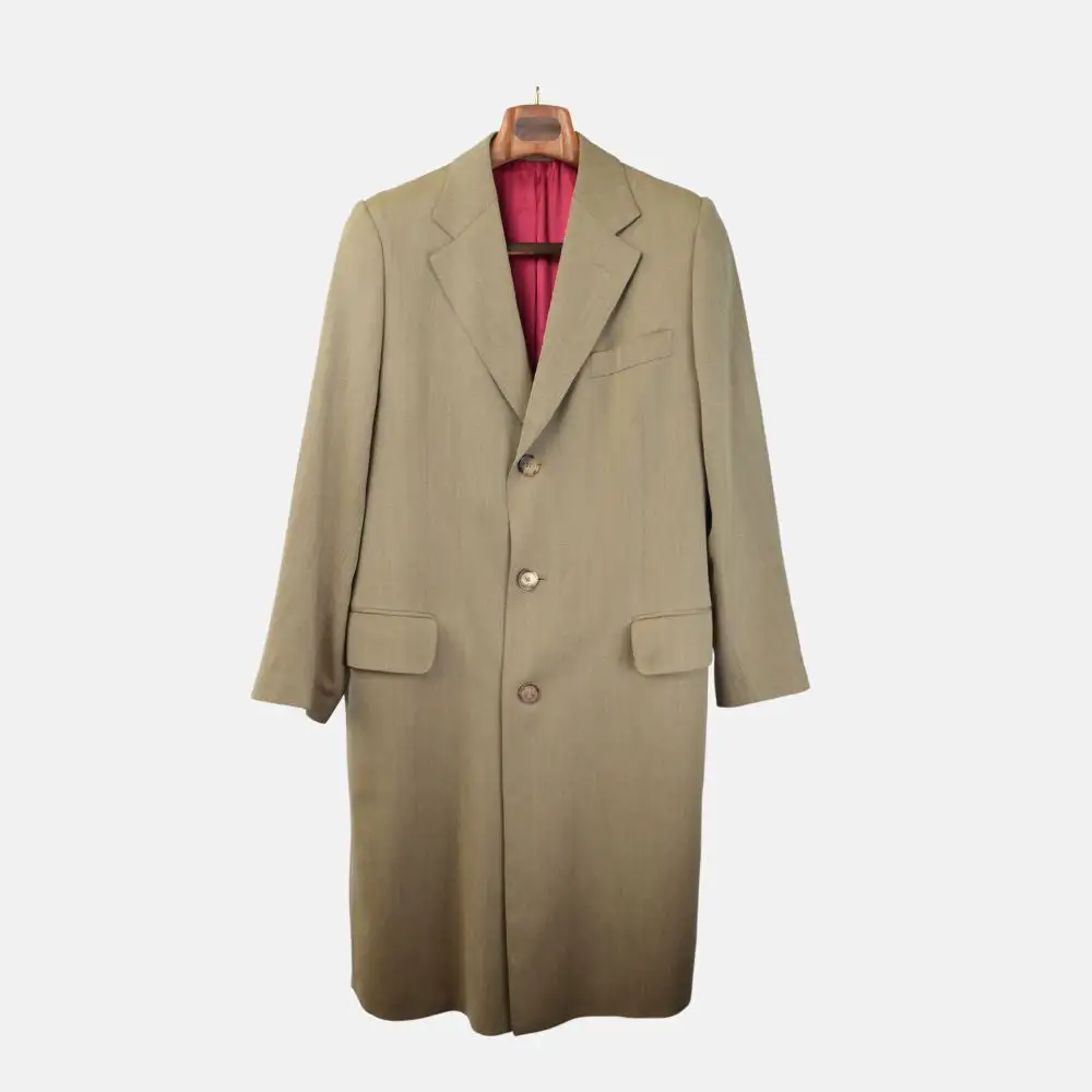 Structured Modern Refined Wool Classic Coat