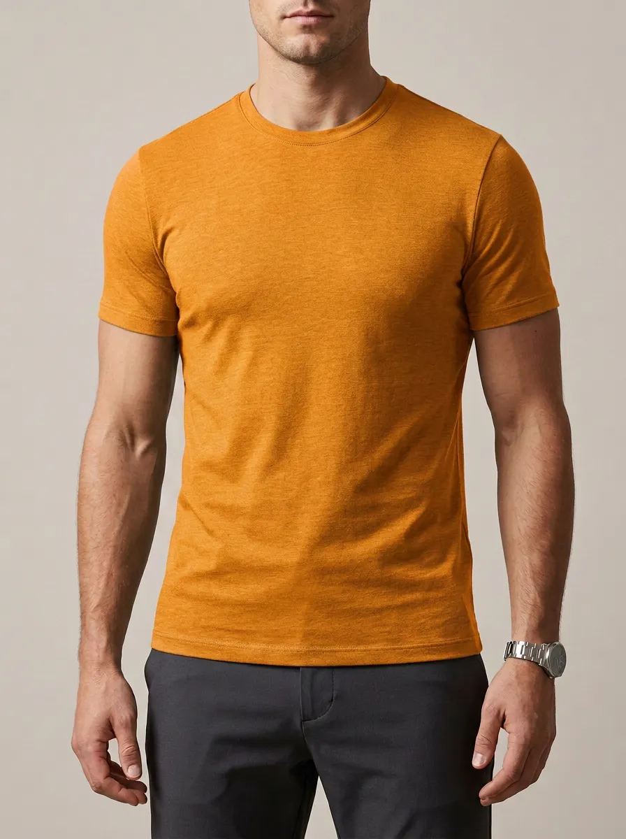 Men's Minimalist Crew Neck T-Shirt