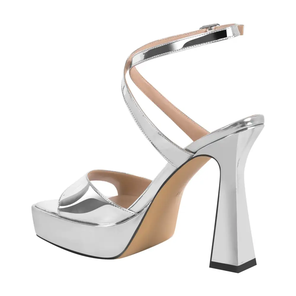 Square Toe Ankle Strap Sandals