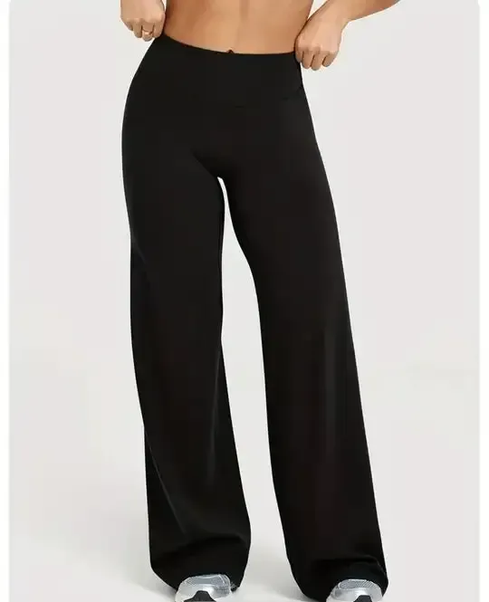 Women's Wide Leg High Waist Sweatpants with Pockets | Sporty Casual Style