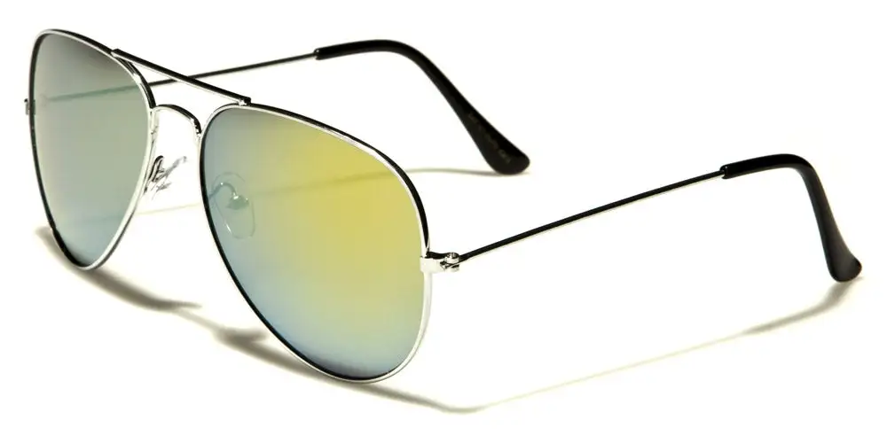Women's Mirrored Aviator Glasses