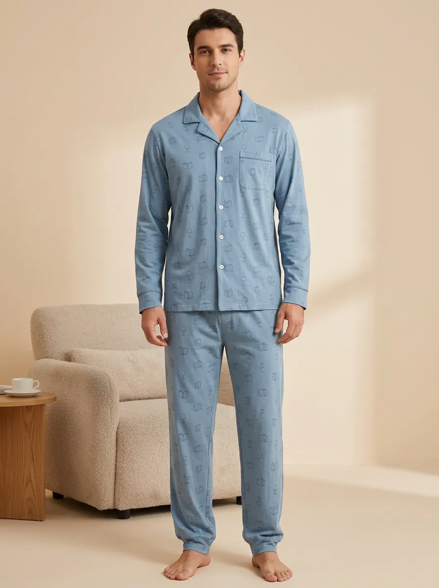 Relaxed Shape Classic Men's Pajama Set