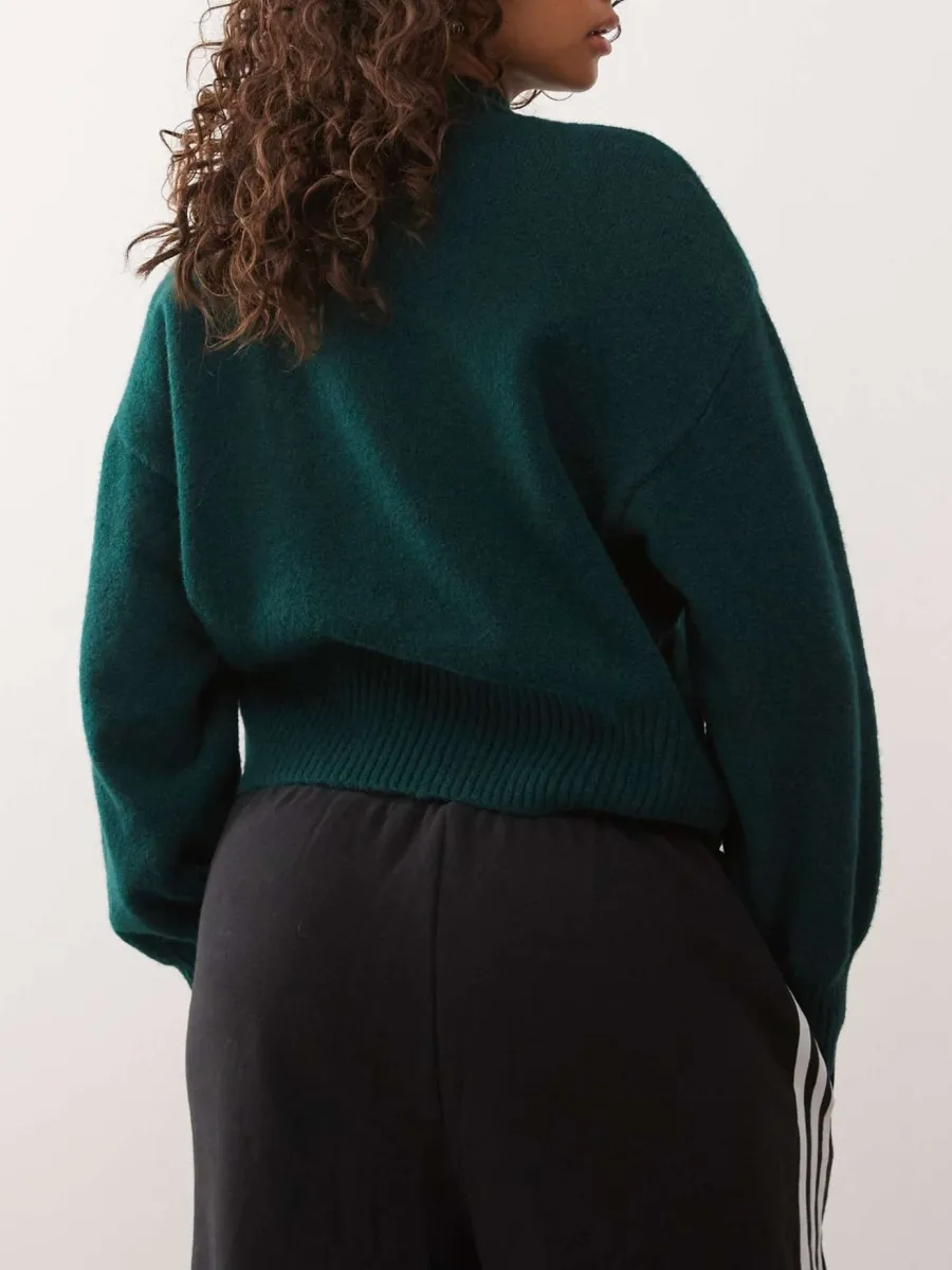 Turtleneck Dropped Shoulder Sweater