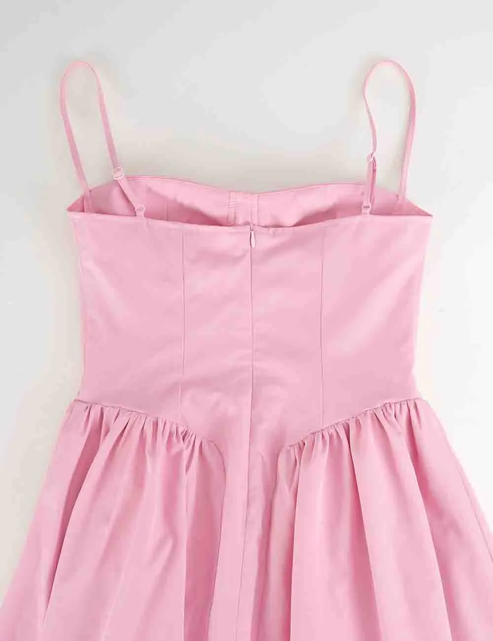 Chic Sweetheart Neck Corset Spaghetti Strap Midi Dress