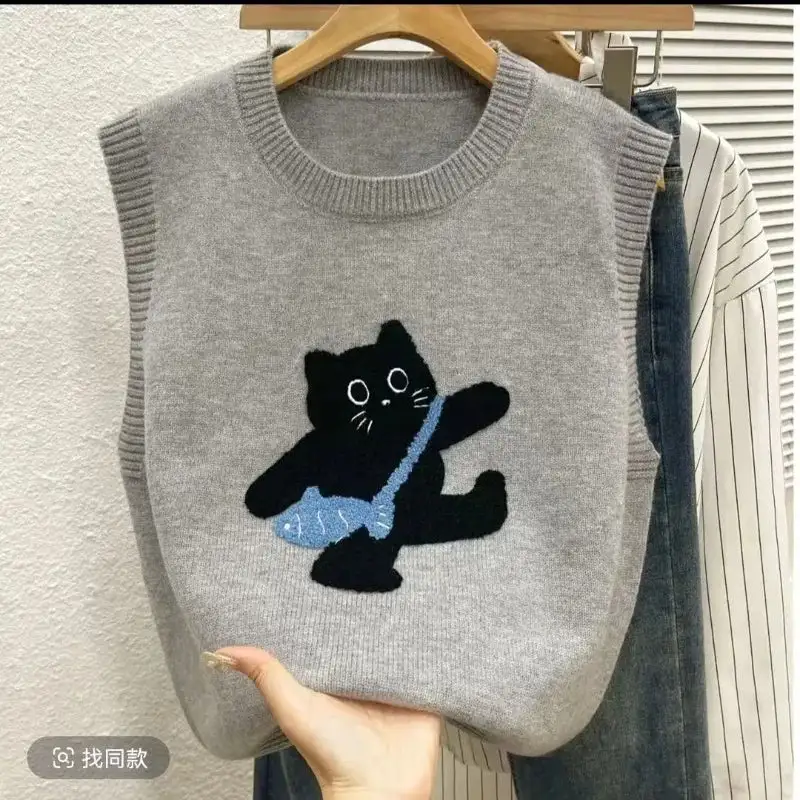 Cute Aesthetic Cat Knit