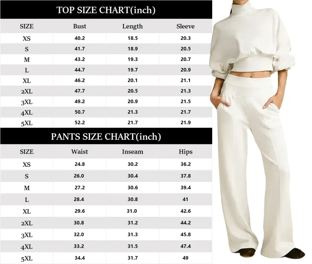Modal Soft Warm Sweatshirt & Sweatpants Sets