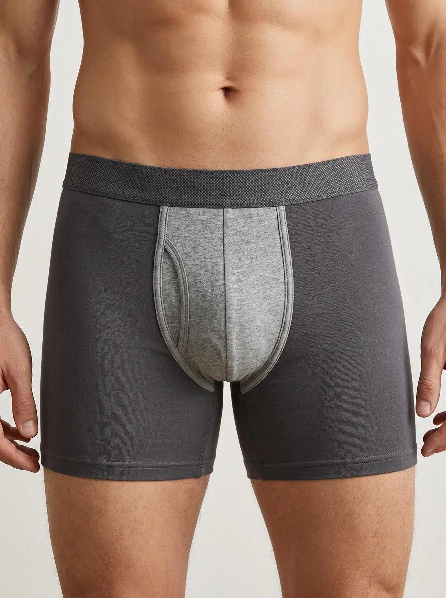 Casual Comfort Contrast Panel Boxer Briefs
