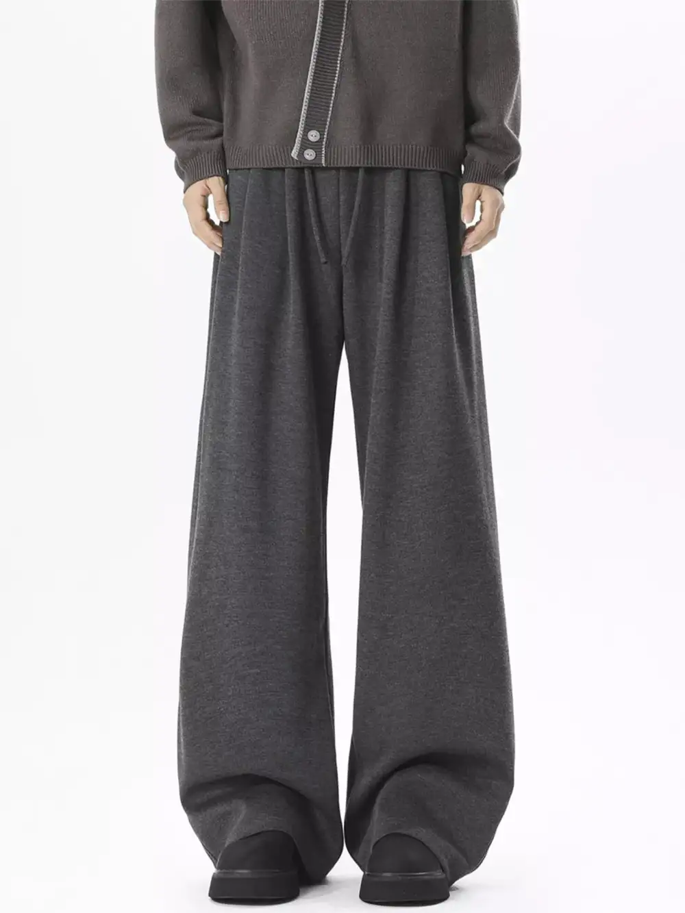 Men's Plus Size Drawstring Wide Leg Pants