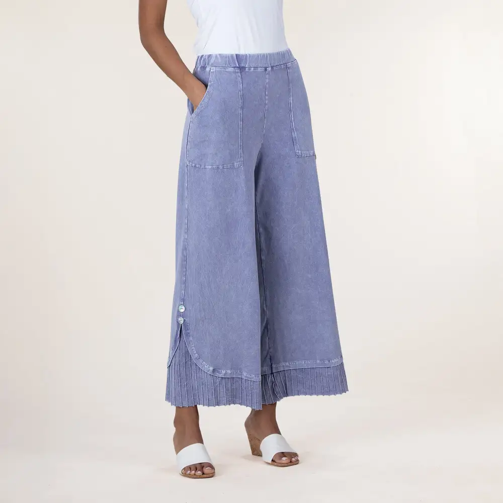 Wide Leg Vintage Pleated Pants