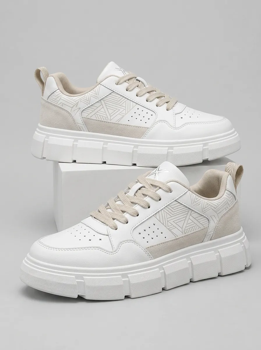 Men's Casual Geometric Pattern Patterned Skate Shoes
