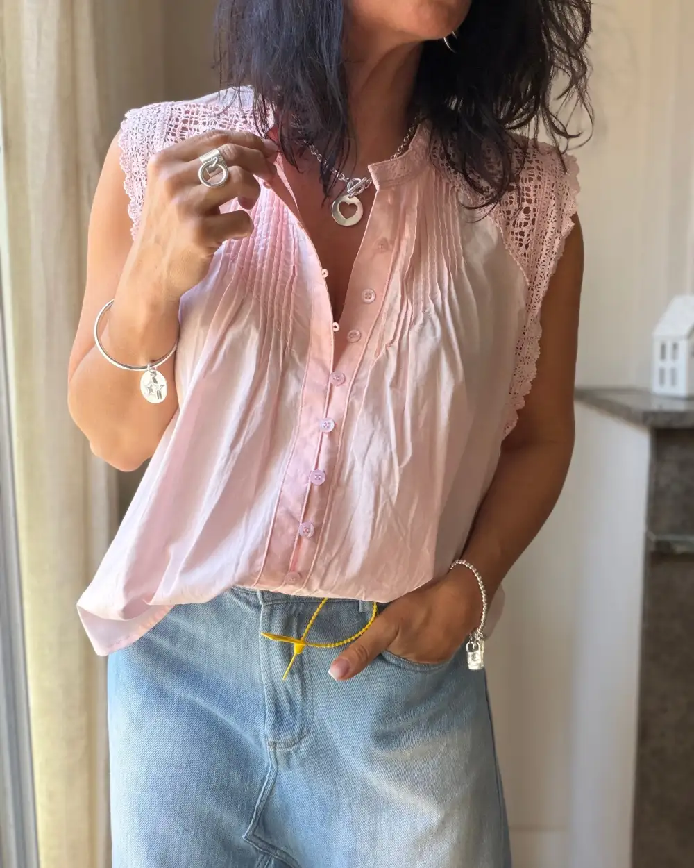 Classic Cotton Embroidered Blouse