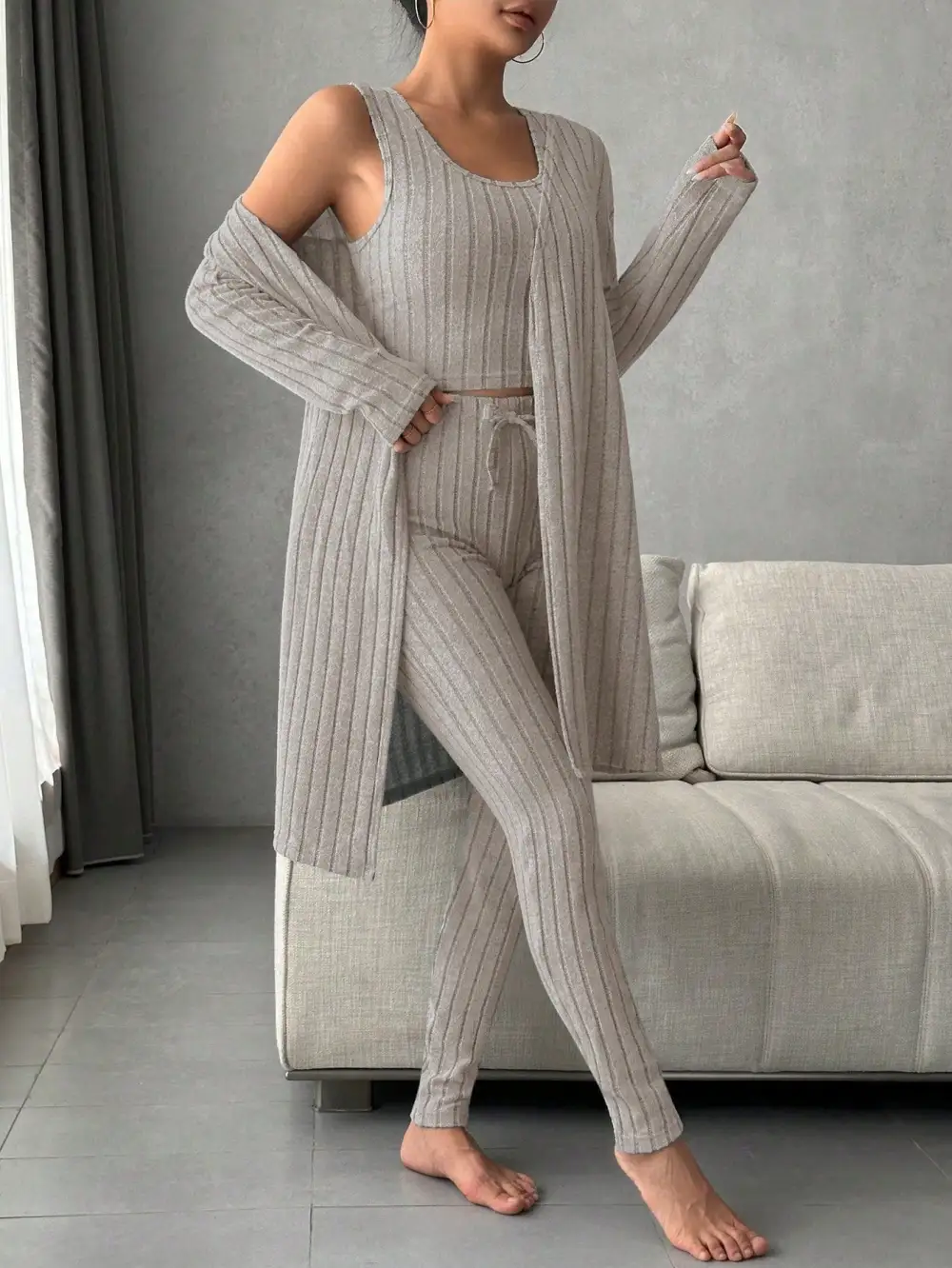 Scoop Neck Lounge Sleepwear Set