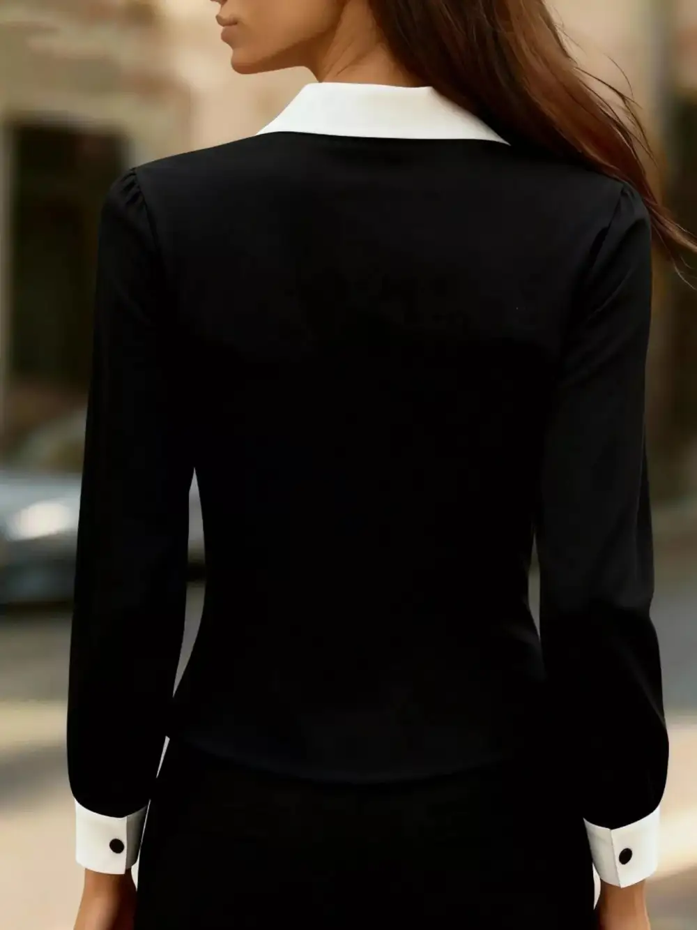 Contrast Button Down Shirt