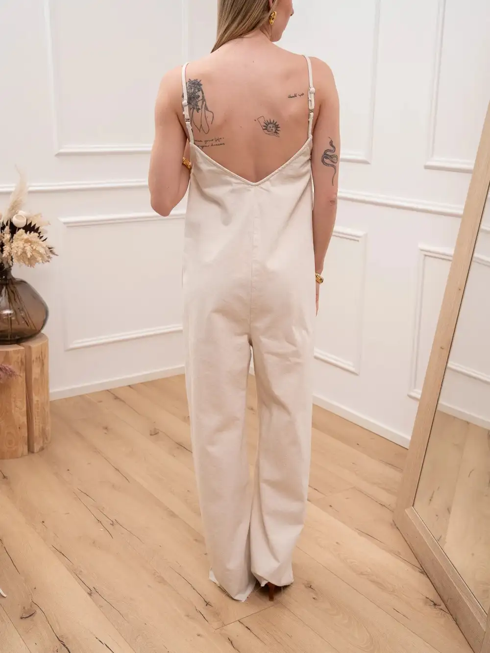 V Neck Strappy Jumpsuit
