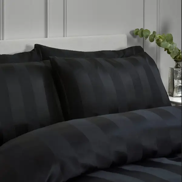 Stripe Satin Duvet Cover Set