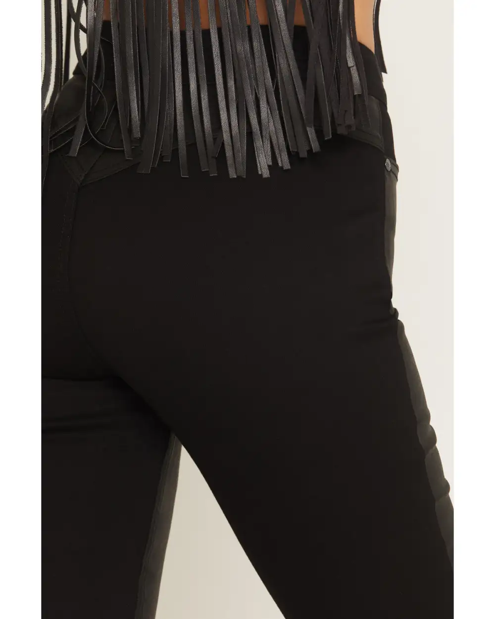 Classic High Rise Bootcut Stretch Denim Coated Jeans