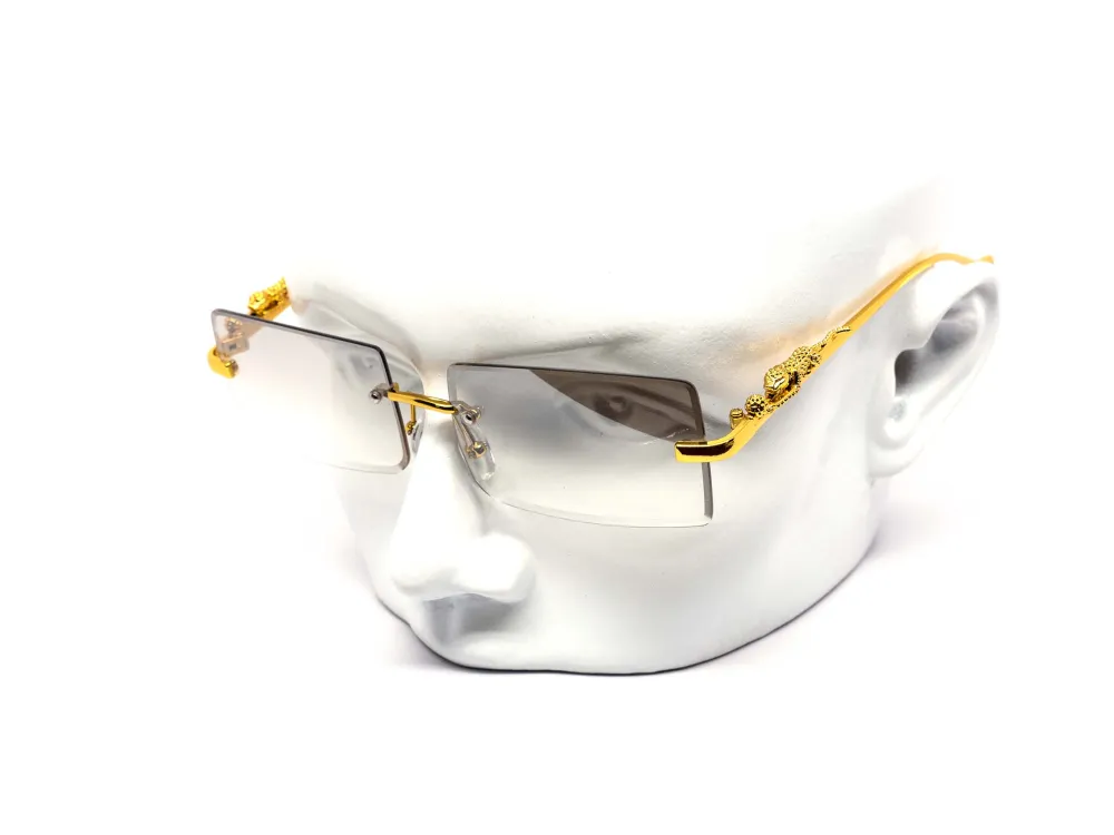 12-Pack Rimless Cat-Eye Gradient Sunglasses
